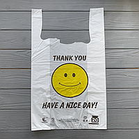 Пакет майка «Have a nice day» 20мкм 20кг 30х50 см (250шт/уп|2500шт/ящ) С40