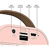 Портативна колонка з караоке мікрофоном і RGB-підсвіткою Winso K12 10 W Bluetooth, USB, microSD, AUX, Type-C, фото 4