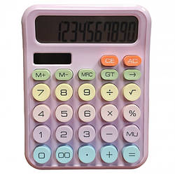 Офісний різнобарвний калькулятор Karuida KK 2280 Рожевий