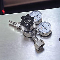 Редуктор для вуглекислотного балона хромований, редуктор вуглекислотний балонний