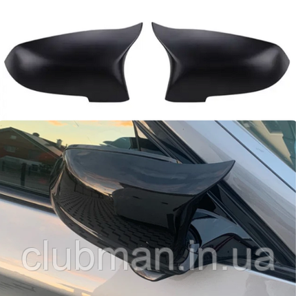 Накладки на дзеркала BMW (БМВ) 5 series F10 F11 F18 (2010-2013) Матт LCI, фото 1
