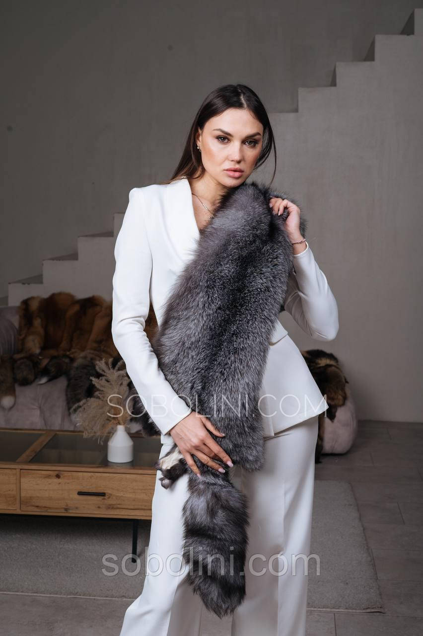 Хутро BlueFrost натуральний колір срібло, фото 1