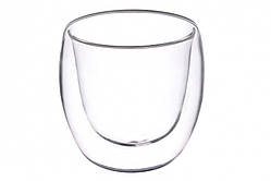Склянка скляна з подвійним дном, 150 мл