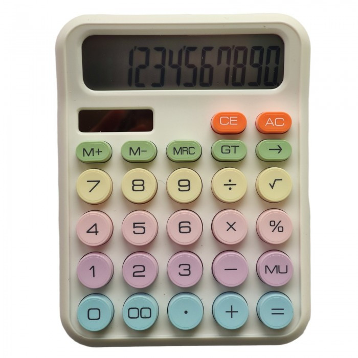 Офісний різнобарвний калькулятор Karuida KK 2280 Білий torg24