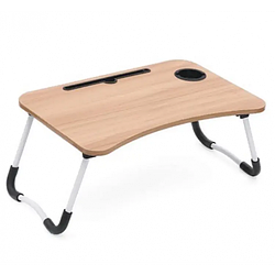 Складаний дерев'яний столик для ноутбука та планшета 60х40х30 см torg24