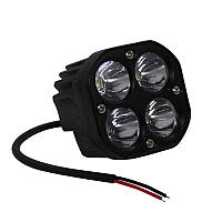 Фара LED квадратная 20W (авто; мото; любая спец. техника) (78ммх78ммх53мм) (удобное крепление) 2404 топ !