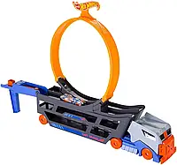 Детский игрушечный Хот Вилс Автовоз с петлей Hot Wheels Stunt & Go Track Set GCK38 (Unicorn)