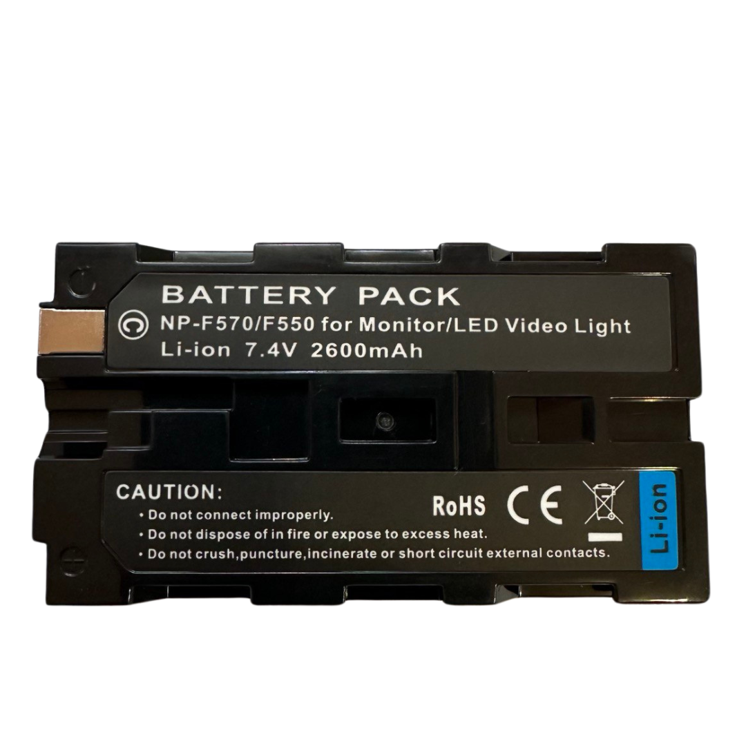 Акумулятор NP-F550/570 декодований Li-ion 2600 мА·год 7.4 В 17.8 Втч AC Prof NP-F550, фото 1