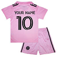 Детская футбольная форма с Вашей фамилией Интер Майами 2023-2024 Away 115-125 см (set3422_119978)