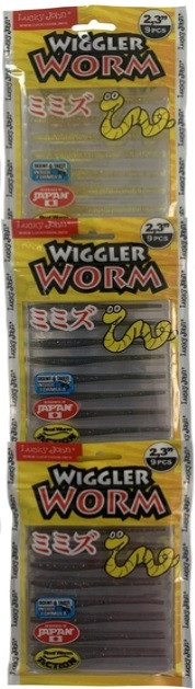 Набір Слаг Lucky John Pro Wiggler Worm 2.3 " 3x9 шт (S153-071-PA19-S13)