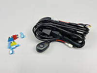 Комплект проводки для любых led фар и led bar в сборе 0-30A 3 м кабель пульт со жгутом реле предохранители
