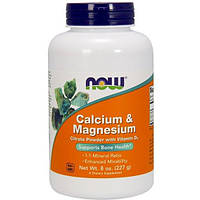 Микроэлемент Магний NOW Foods Calcium Magnesium Powder 227 g 45 servings Pure GL, код: 7545197