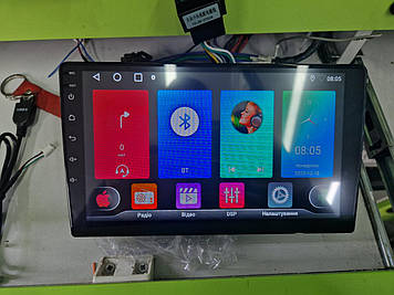 Автомобільна універсальна магнітола екран 9 дюймів QLED 2/32Гб MTK8163 carplay androidauto WiFi Gps