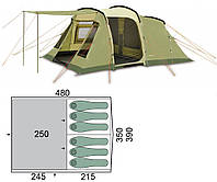 Шестиместная кемпинговая палатка Pinguin Interval 6 (Green)
