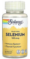 Solaray Yeast-Free Selenium 100 mcg 90 рослинних капсул DS