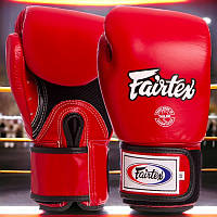Перчатки боксерские Fairtex кожаные Красные 12 oz (BGV1)