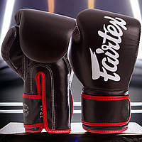 Перчатки боксерские Fairtex искусственная кожа Черные 12 oz (BGV14)