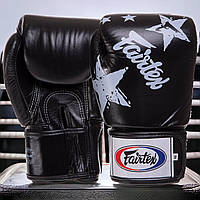 Перчатки боксерские Fairtex кожаные Черные 16 oz (BGV1N)