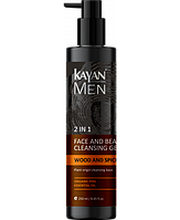 Очищающий гель 2в1 для бороды и лица для мужчин Kayan Men 250 ml