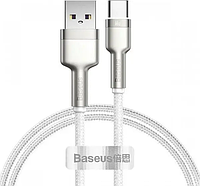 Кабель Baseus Cafule Series Metal Data Cable USB to Type-C 66W 2m White (CAKF000202)