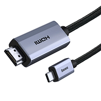 Кабель Baseus High Definition Series Graphene Type-C to HDMI 4K Adapter Cable 2m Black (WKGQ010101)