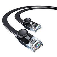 Кабель Baseus High Speed Six types of RJ45 Gigabit network flat cable 30m Black (WKJS011001)