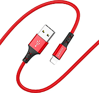 Кабель Borofone BX20 Enjoy charging data cable for Lightning 2.4A 1 м Red