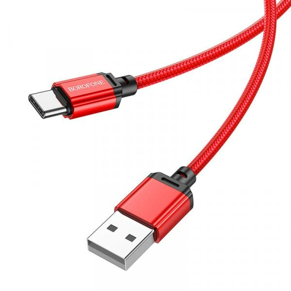 Кабель Borofone BX87 Sharp charging data cable Type-C  3A 1m red