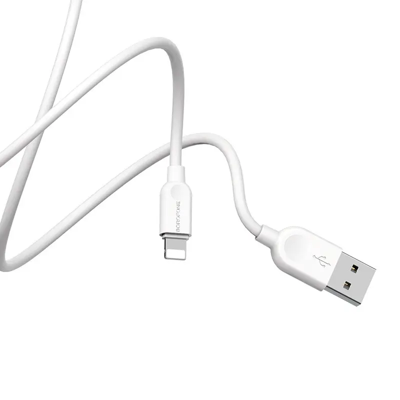Кабель Borofone BX14 LinkJet for Ligtning 2.4A/3m white