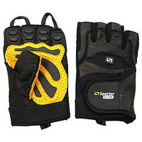 Перчатки для фитнеса Sporter Deadlift 558, черно-желтые XL EXP