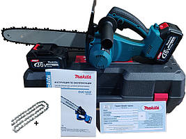 Акумуляторна ланцюгова електропила Makita DUC122Z 36V 6Ah шина 30 см у кейсі 2 ланцюги