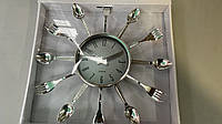 Часы настенные Quartz "Вилки-ложки" 1002 большие