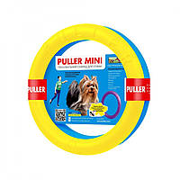 Тренировочный снаряд для собак PULLER Мini Colors of Freedom 18 см Желтый с голубым (d6491) OM, код: 7688092