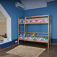 Двухъярусная кровать детская babyson 3 лаковая 80x190см