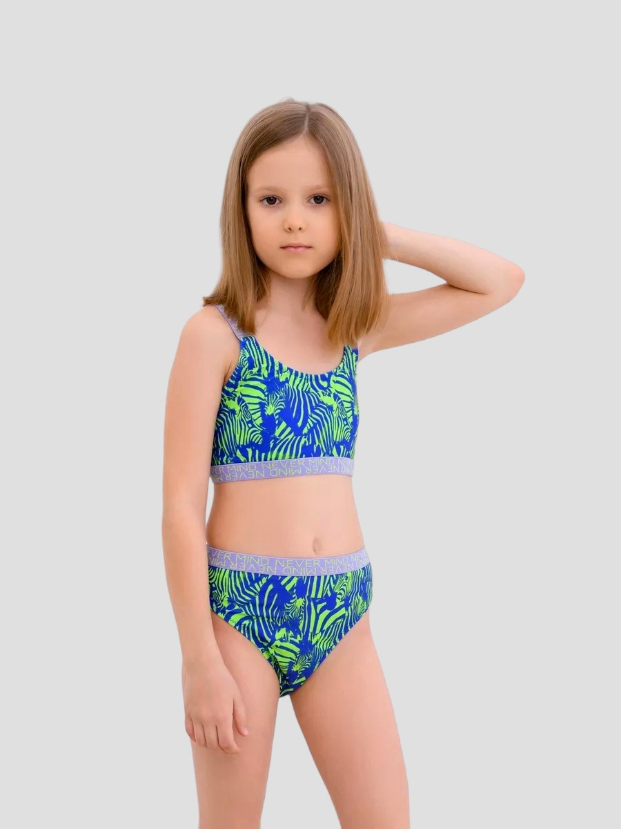 Дитячий купальник топом Teres 378 синій 32 34 36 розмір