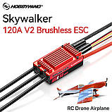 Регулятор хода Hobbywing SKYWALKER V2 120A 8S для авиамоделей, фото 7