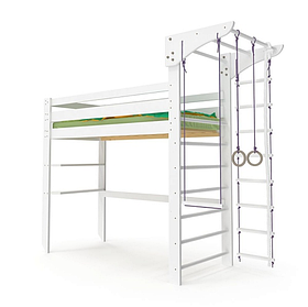 Спортивная детская кровать чердак (babyson 12) 80x190см