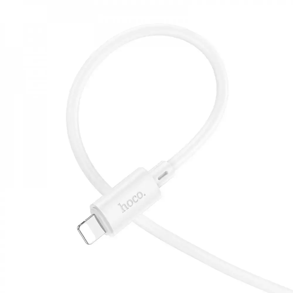 Кабель HOCO X88  Gratified charging data cable for Lighting 2.4A 1m white
