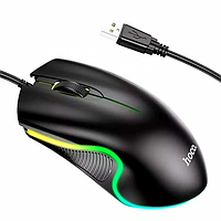 Мышка HOCO GM19 Enjoy Gaming luminous wired mouse Black