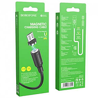 Кабель Borofone BX41 Amiable magnetic charging cable for Micro usb 2.4A 1m black