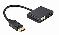 Адаптер-переходник DisplayPort-HDMI/VGA Cablexpert A-DPM-HDMIFVGAF-01