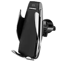 Автомобильный держатель сенсорный с функцией беспроводной зарядки универсальный для телефона смартфона UKC