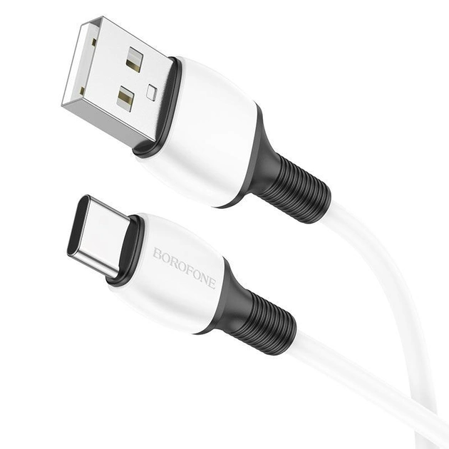 Кабель Borofone BX84 Rise charging data cable for Type-C 3A 1m White