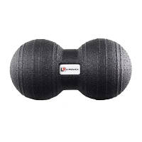 Масажний м'яч U-Powex подвійний Epp foam peanut ball d 8 х 16 cm Black UP_1004_Ball_D8*16cm o