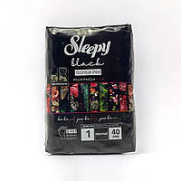 Ежедневные прокладки "Sleepy" black normal №1 черные 40 шт