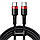 Кабель Baseus Cafule HW QC Type-C to Type-C PD2.0 100W (2m) Red/Black (CATKLF-AL91), фото 4
