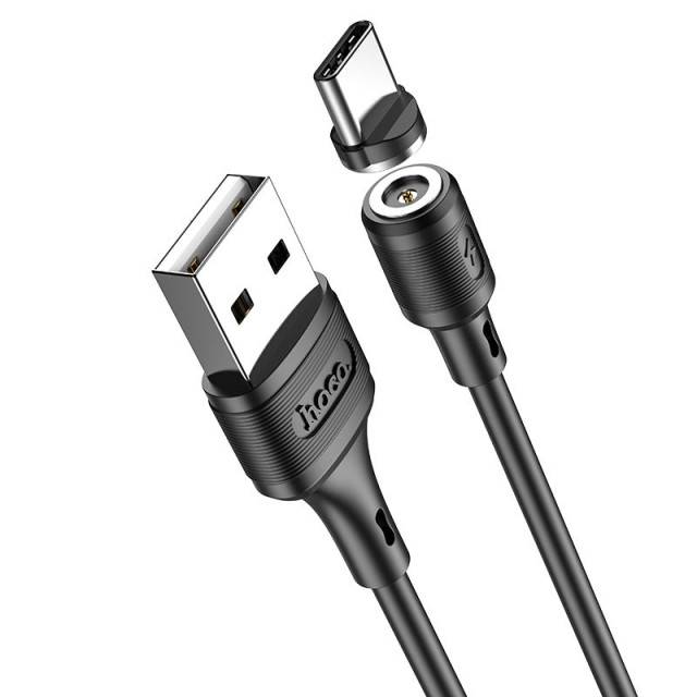 Кабель HOCO X52 Sereno magnetic charging cable for Type-C 2A/1m Black