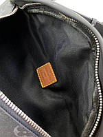 Поясная серая сумка Louis Vuitton Discovery Monogram Eclipse c593 высокое качество
