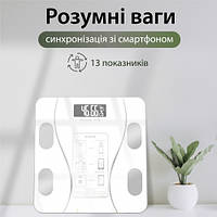 Фитнес-весы с Bluetooth Scale one до 180 кг с приложением для смартфона, белые.