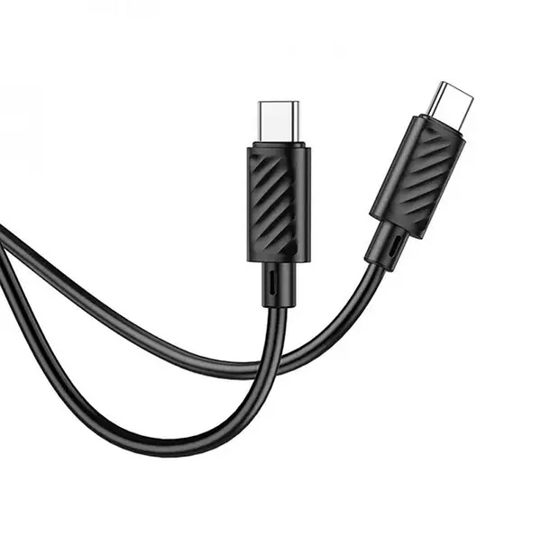 Кабель HOCO X88 Gratified charging data cable for   Type-C  to Type-C  3A 1m Black